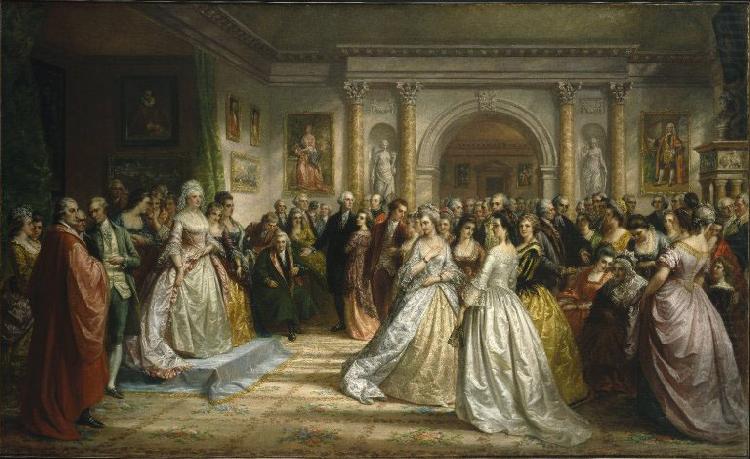 The Republican Court (Lady Washington's Reception Day), Daniel Huntington